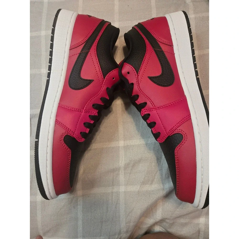 Nike Air Jordan 1 Low Reverse Bred Gym Red Black White 553558-606 Size 9.5 NIB - Picture 5 of 13